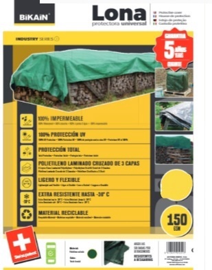 Lona Protectora Universal Bikain 90gsm 8x12metros